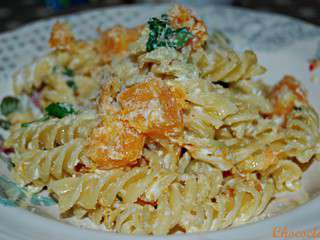 Fusilli ricotta potiron de Ryan