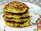 Galettes de courgette à l’ail et au curcuma de Siaomée