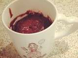 Mug cake chocolat noir de Nora