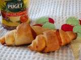 Petits croissants au confit de tomates séchées et jambon de Bill