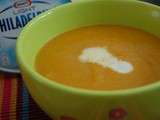 Soupe de carottes au Philadelphia light