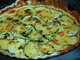 Tarte fine à la courgette et à la mozzarella de Zoila