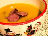 Velouté de butternut à la saucisse de Clara