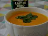 Velouté de potiron aux épices et au lait de coco de Marvin