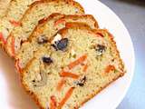 Cake aux olives, aux carottes et au fromage frais