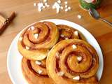 Kanelbullar (briochettes roulées à la cannelle, sans oeuf)