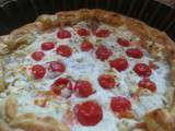 Tarte au saumon fumé,au Boursin et aux tomates cerises