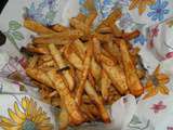 Frites de panais caramélisées au miel et aux épices