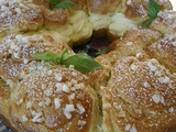 Brioche feuilletée garnie d'une mousse Citron & Basilic