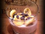 Porridge au lait d'amande, banane et chocolat