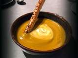 Velouté potimarron et marrons au cumin et sa baguette feuilletée