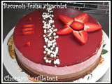 Bavarois fraise chocolat