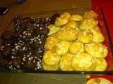 Chouquettes au chocolat