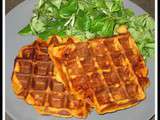 Gaufres patate douce chorizo