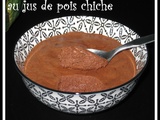 Mousse au chocolat au jus de pois chiche