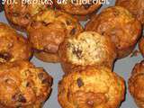 Muffins à la banane aux pépites de chocolat