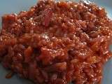 Risotto rouge à l'infusion de saucisson de Julie Andrieu