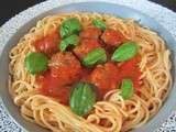 Spaguettis aux boulettes de la Belle et le Clochard