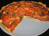 Tarte tapenade, tomate, mozza