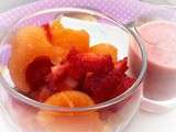 Salade de fraises et melon