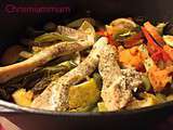 Tajine de poulet et ses légumes