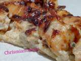 Tarte poulet pimenton et roquefort