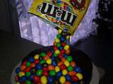 Gravity cake m&m’s