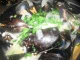 Moules au roquefort