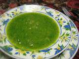 Potage aux légumes verts dans le microcook