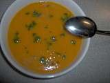 Potage de carottes au miel et au cumin