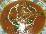 Potage de tomates aux poivrons