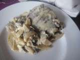 Steacks sauce moutarde et champignons