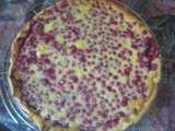 Tarte groseilles rouges franchipane