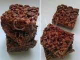 Homemade chocolate rice crispies | rice crispies li çikolatali kare ler