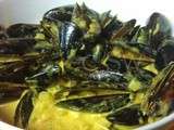 Moules au curry