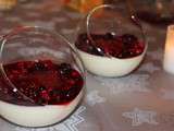 Panna cotta à la rose et fruits rouges