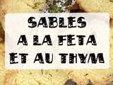 Sablés à la feta et au thym frais