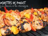 Brochettes de poulet aigre-douce à la mangue #BlueDragon