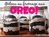 Gâteau au fromage sans cuisson aux Oreo en pot Mason