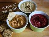 Houmous : 1 base, trois variantes (et 4 tasses pour 3 $!!)