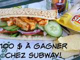 J'ai testé le nouveau Subway au poulet au beurre + 100 $ à gagner chez Subway