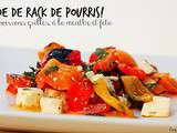 Racks de pourris : on aime! (ou salade de poivrons grillés à la menthe et au feta)