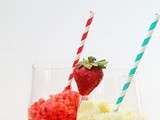 Slush pour adultes fraises ou ananas