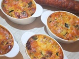 Petits gratins courgette chorizo