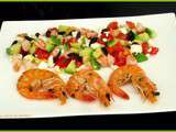 Salade crevettes avocat