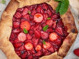 Tarte rustique aux fraises