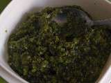 Pesto de cacahuete et ail des ours