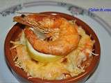 Gambas gratinées