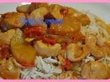 Wok de Poulet aux Fruits