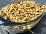 Crumble de Courgettes à l’Ail et aux Fines Herbes